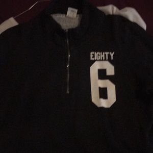 Black half zip sweatshirt